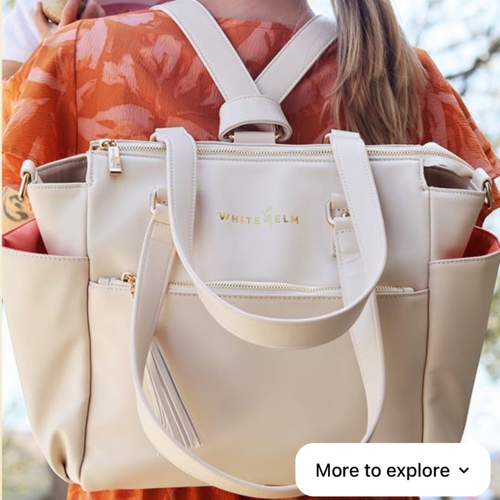 White Elm Gemini Convertible Backpack / Tote Bag